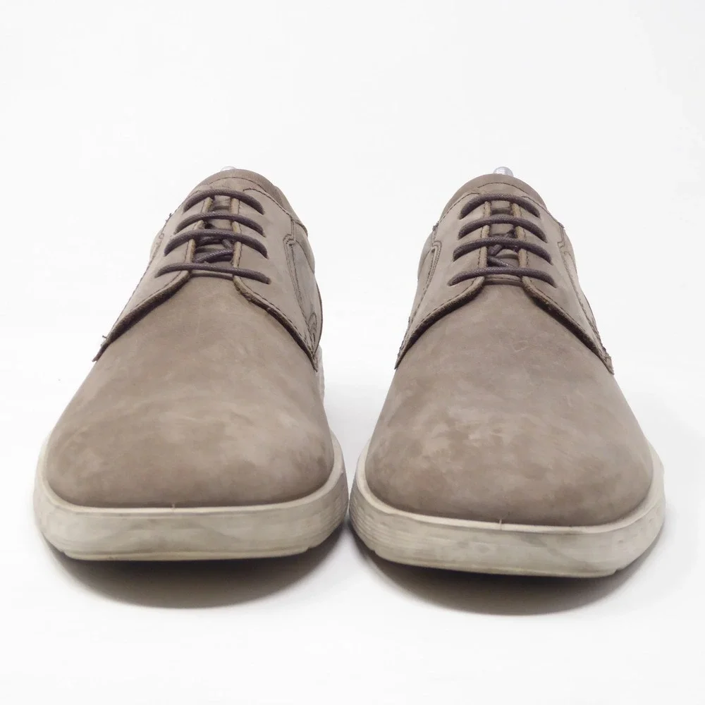ECCO Mens S-Lite Hybrid Derby Shoes Taupe Leather Lace Up 42 / 8-8.5